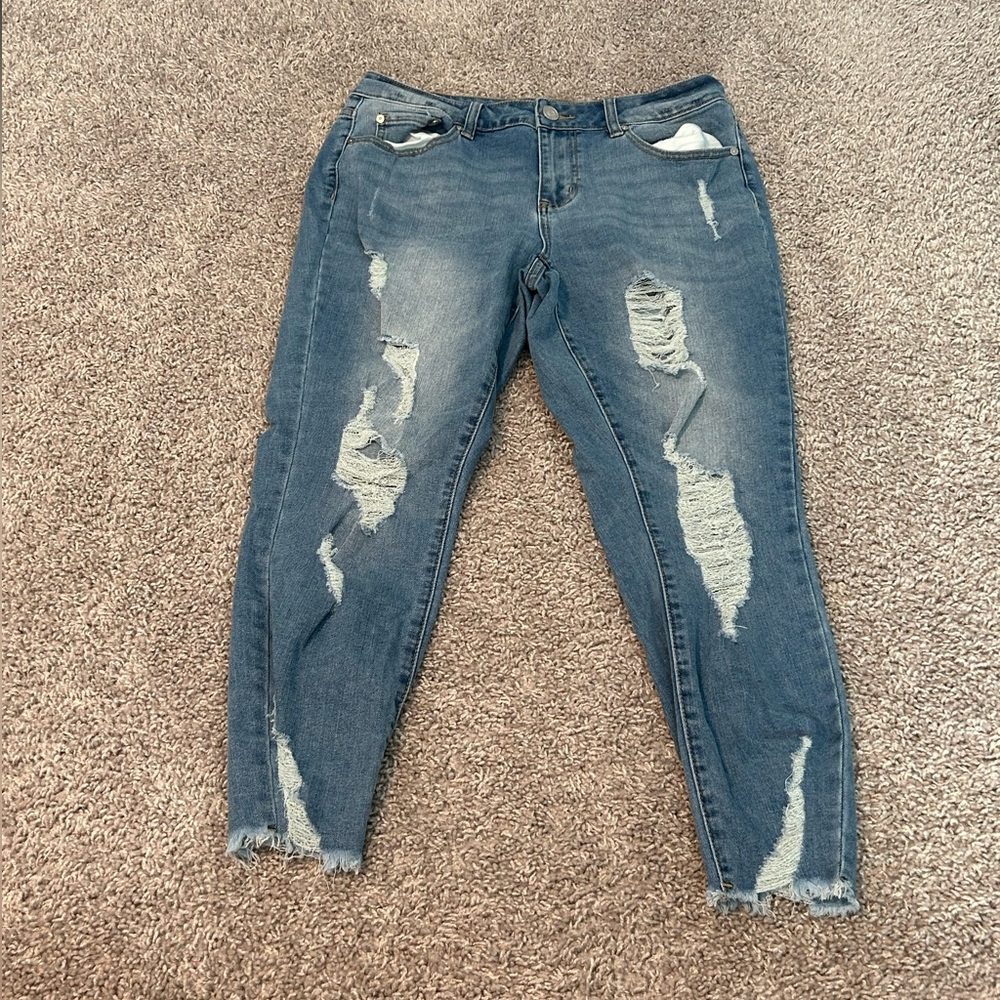 Indigo Rein Crop Jeans